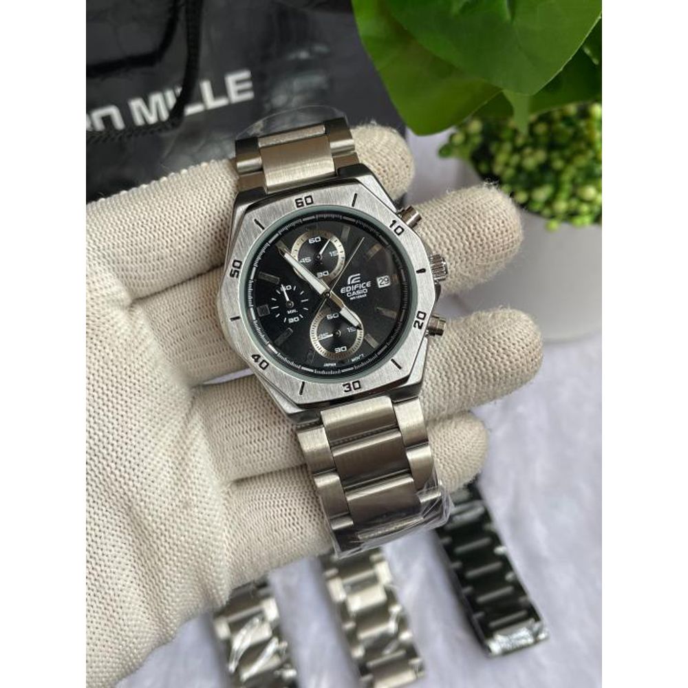 Casio Edifice 640D Silver Black AT443