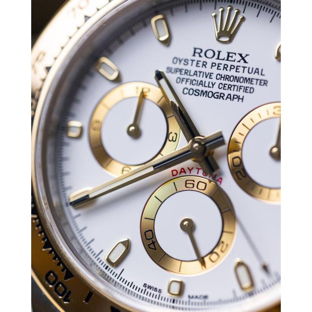 Rolee_x Oyster Perpetual Daytona Chosmograph 2Ton-Gold-White