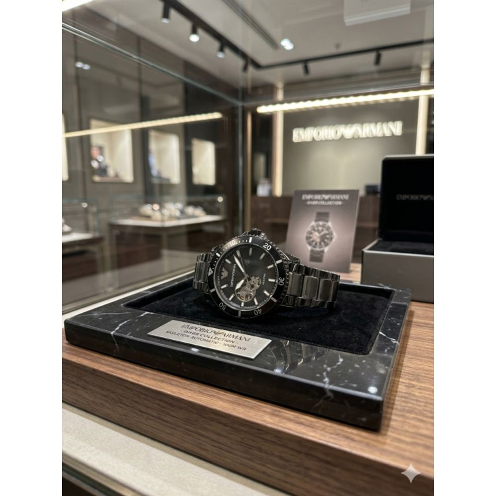 Emporio Arma_i Automatic back open Black 119