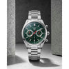 TAG Heuuer Carrera Chronograph silver green