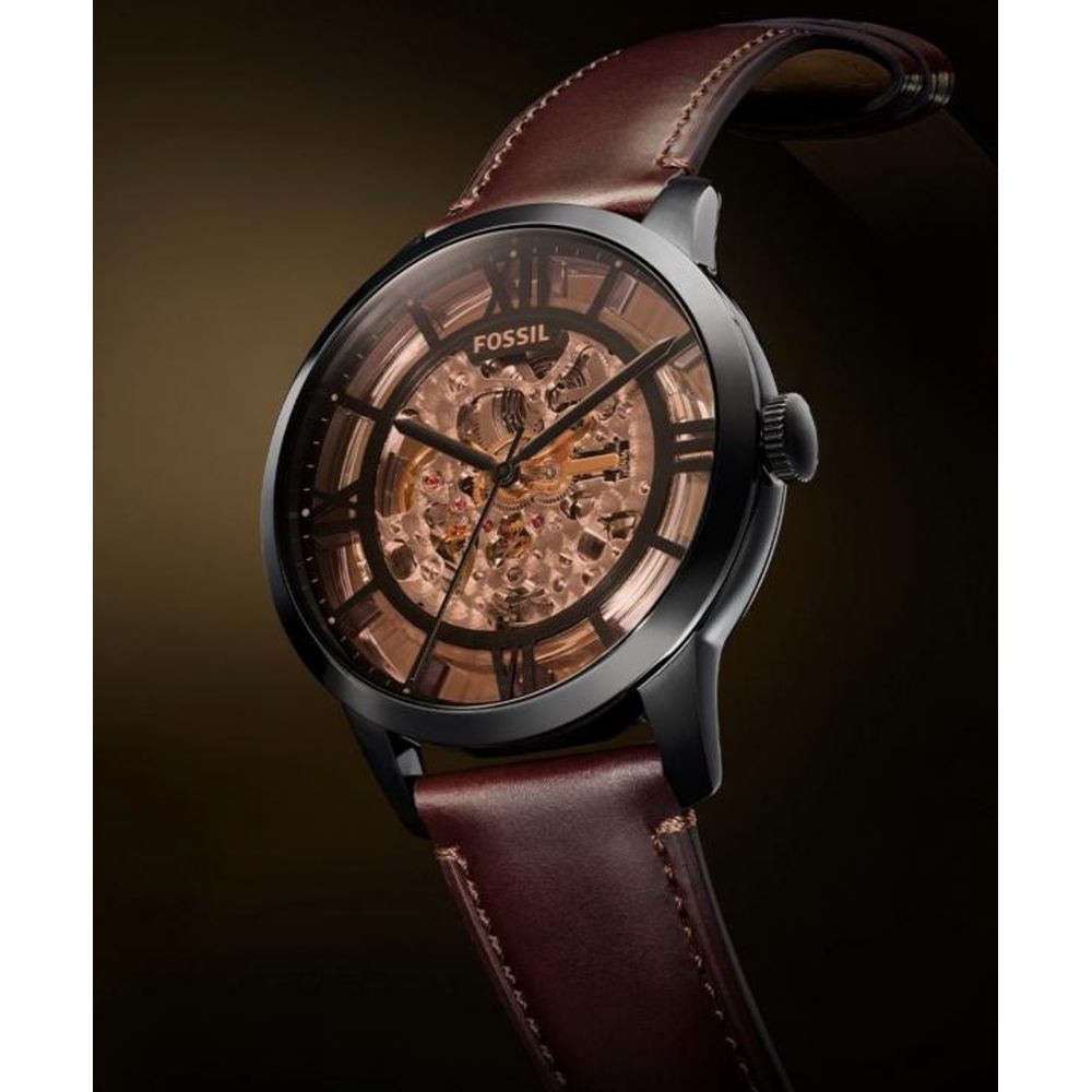 Fossii_l Townsman Brown-Black Automatic