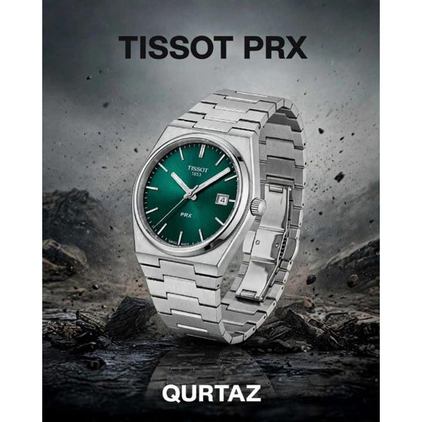 Tissoo_t 1853 Prx Powermatic Quartz silver green plan