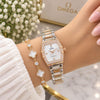 Omegha Constellation Quadrella Rosegold Two Tone White