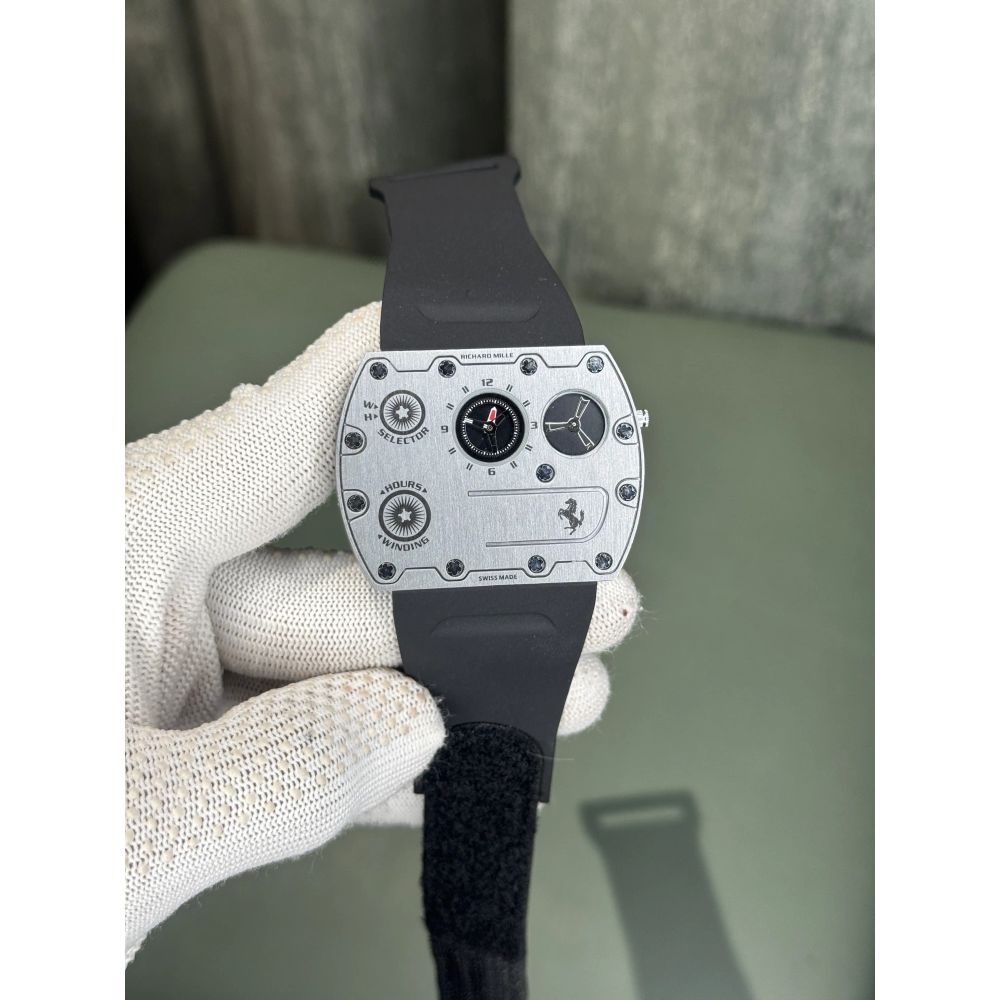 Richard Mille Ferrari Slim Silver Black Premium Watch