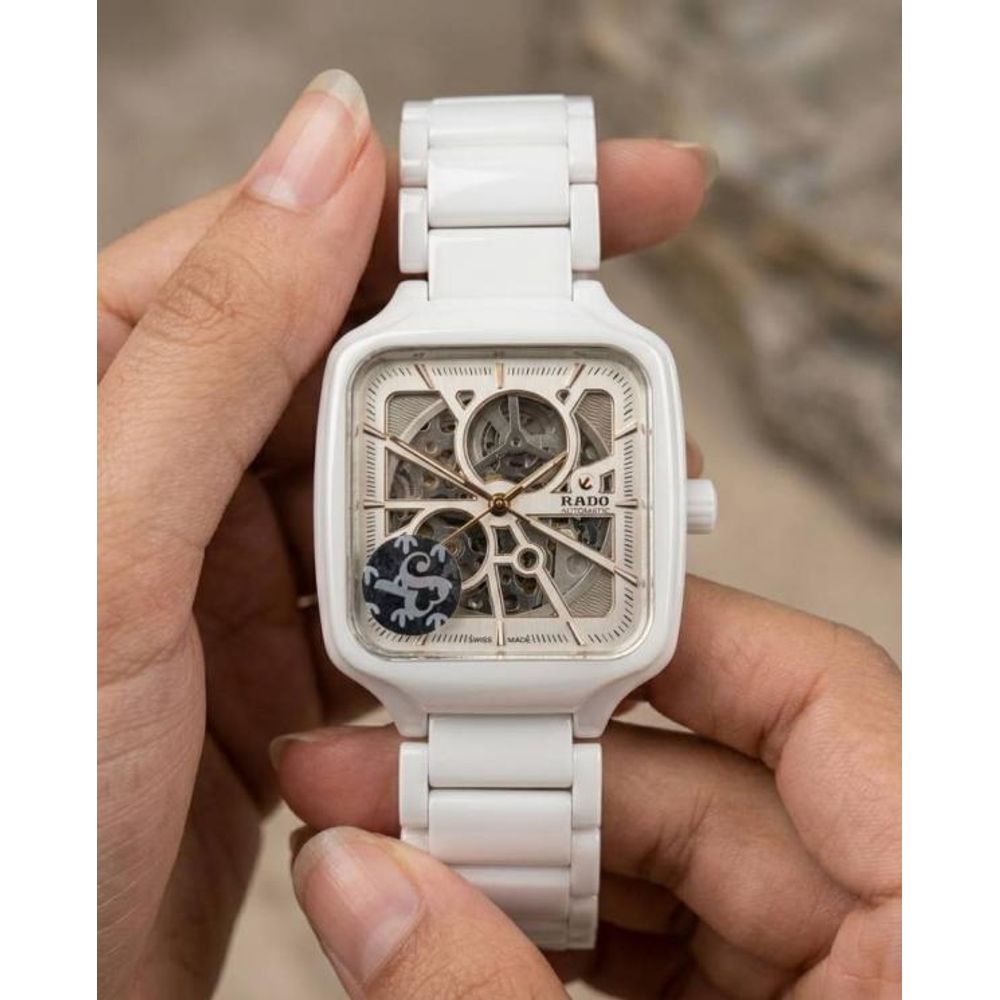 Radd_o True Square Automatic Ceramic White Copper line