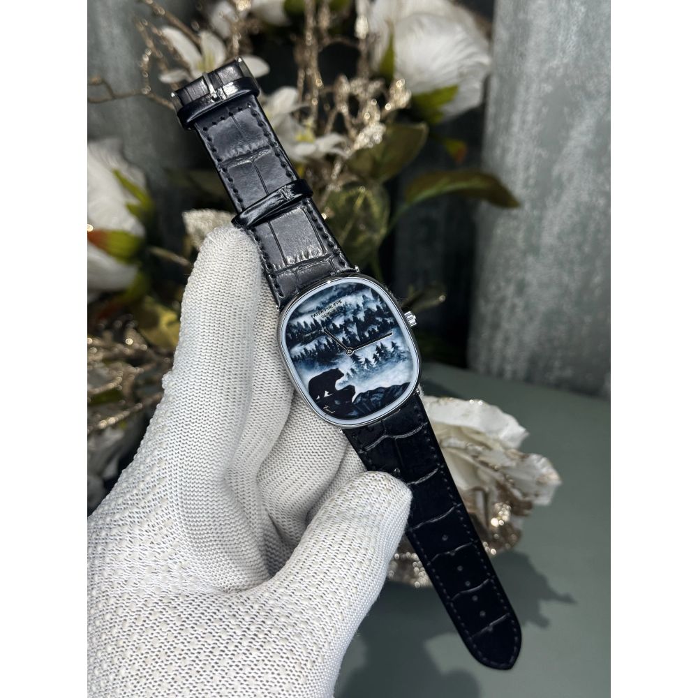 Patek Golden Ellipse Forest In the Mist Premium Quartz Watch