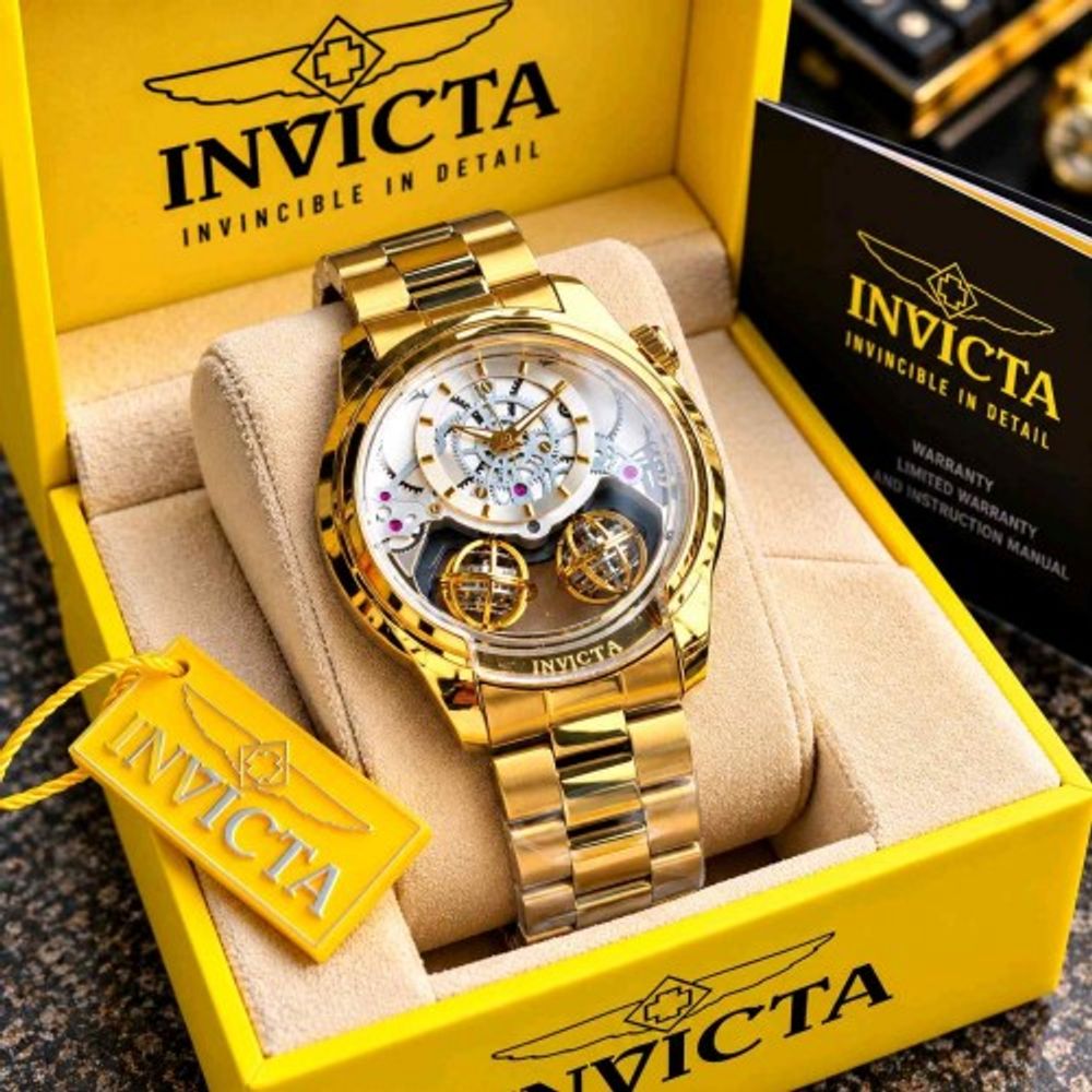 Invicta Gold White