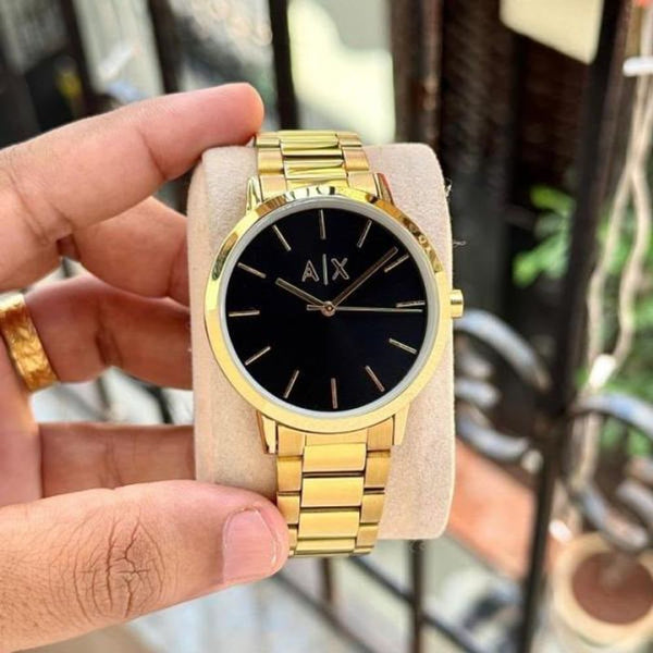 ARRWA%! EXCHAGE SLIM GOLD BLACK 830