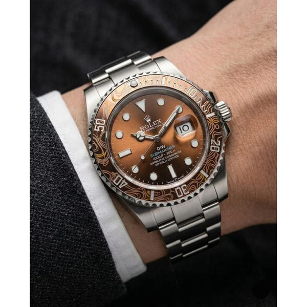 Rollex Oyster Perpetual Submarine DIW Limited Addition Silver-Orenge