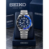 Seik o Gmt Silver Blue Premium Watch