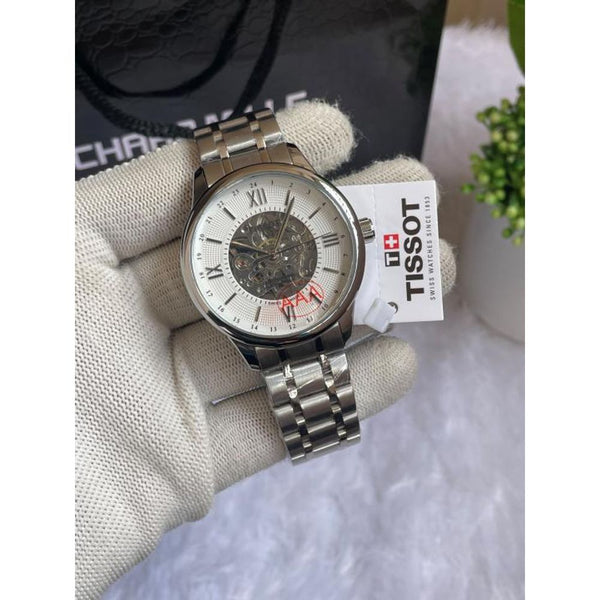 Tisot 1853 Chemin Automatic Silver White Dial AT440
