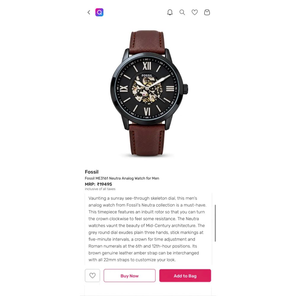Fosil Neutra Automatic
