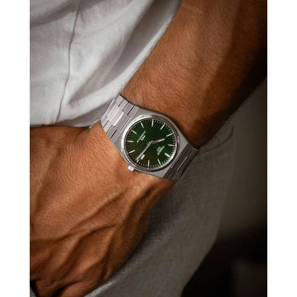 Tissoo_t 1853 Prx Automatic Top Quality Silver-Green
