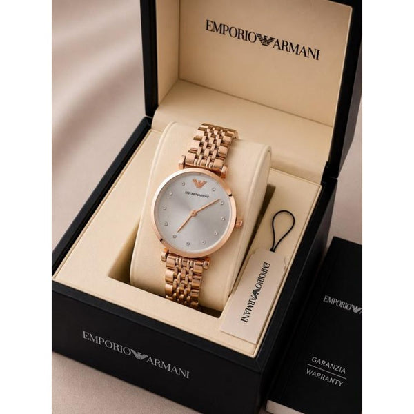 Emporio Armaann_i Classic copper white dimond