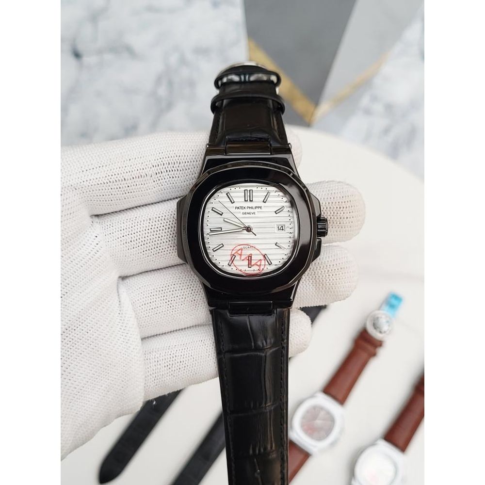 PATEK PHILIPE NAUTILUS BLACK WHITE DIAL 377