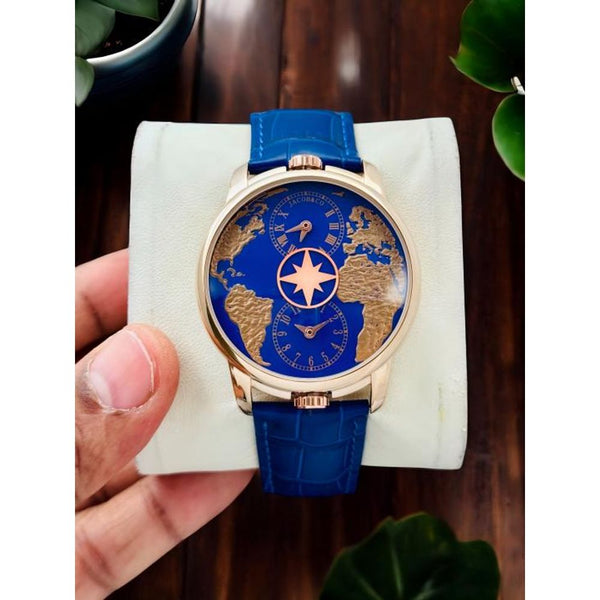 Jacob & Co. The World Is Yours Dual Time Zone blue Copper