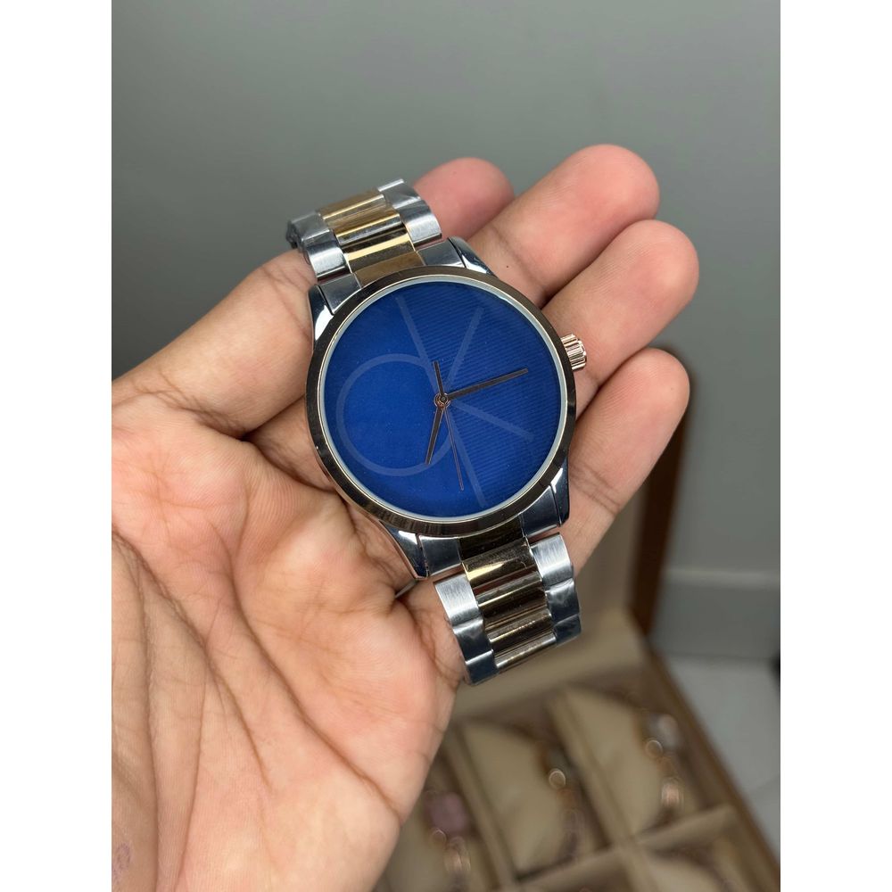 Calvin Klei n Dual Tone With Blue Premium Watch