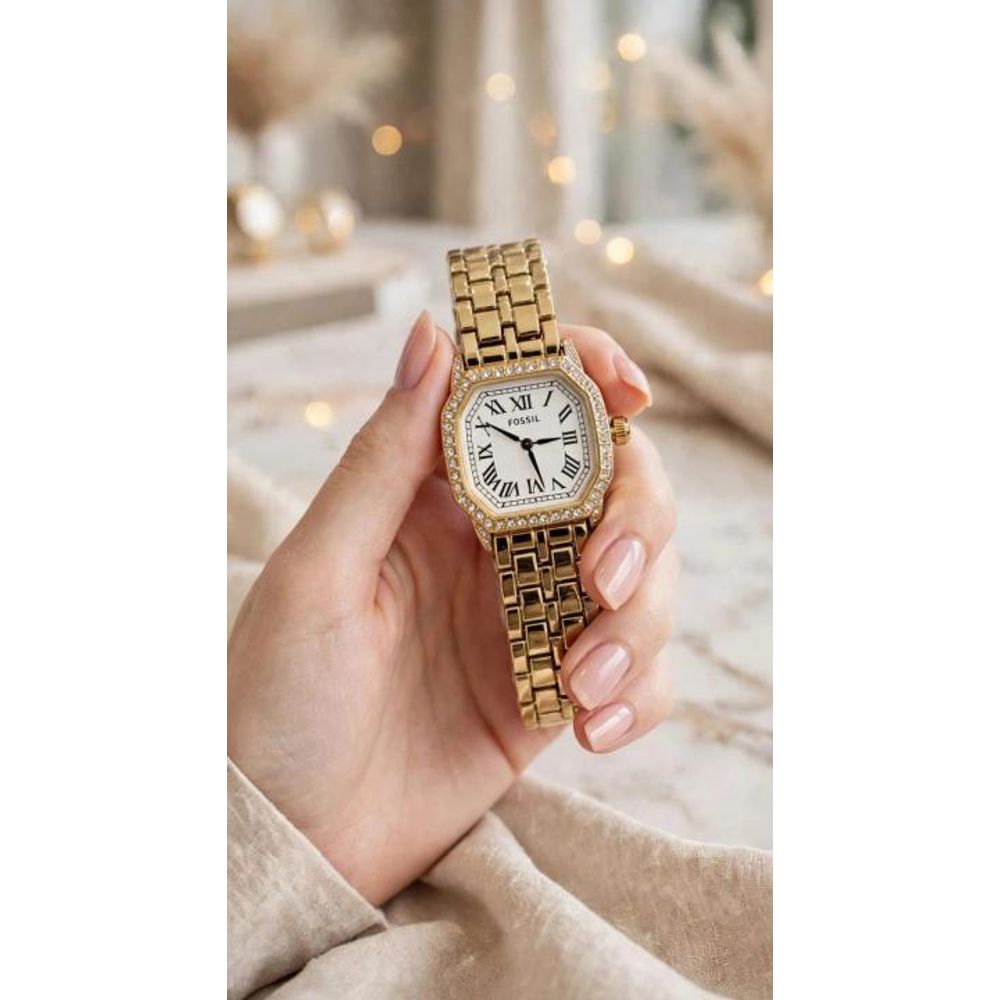 Fossiil Women Harlow Diamond Gold White