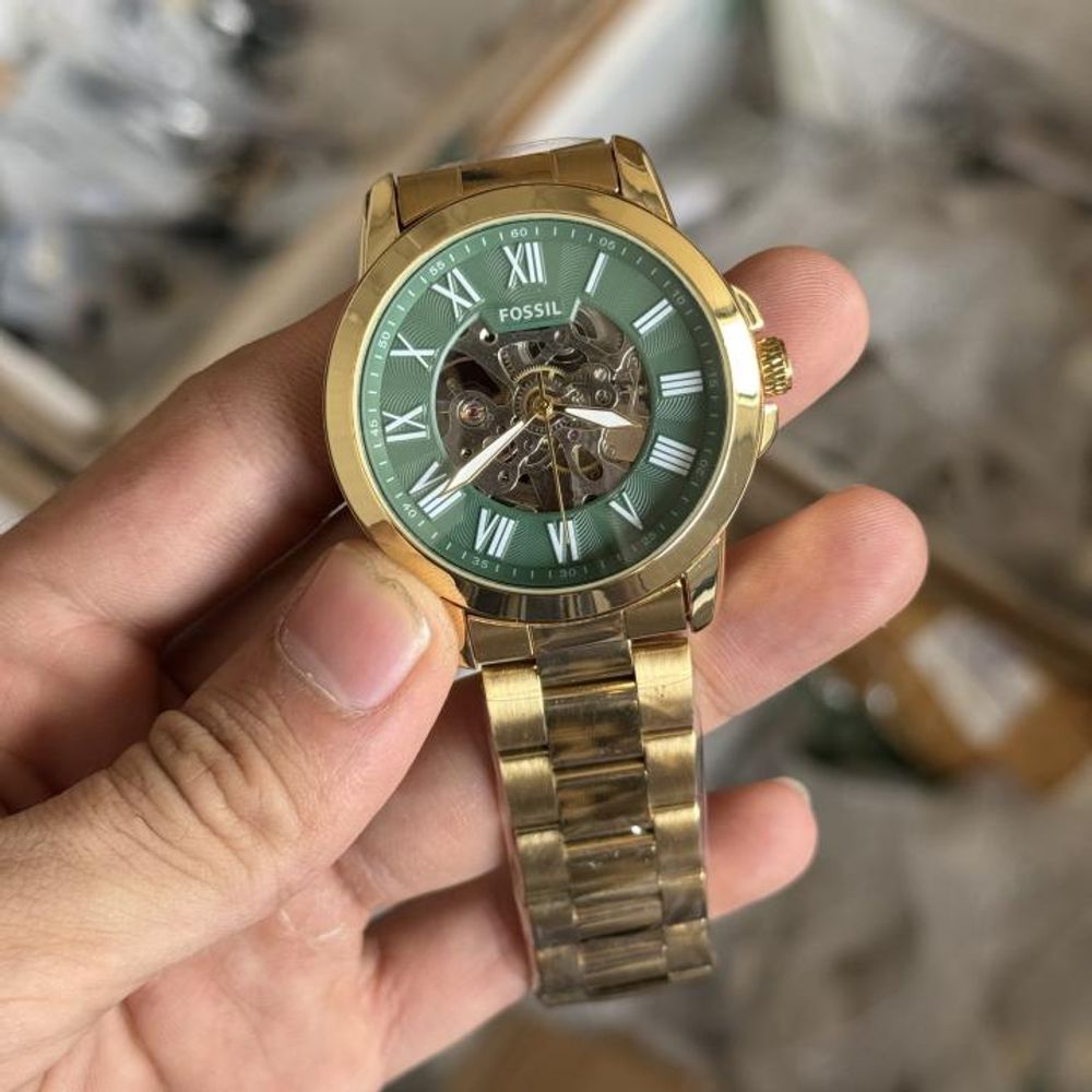 Fossiil Grant Automatic ( Back open ) Steel Quality