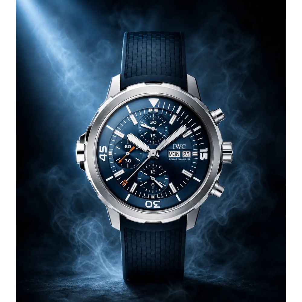 IWC AQUATIMER CHRONOGRAPH BLUE SILVER
