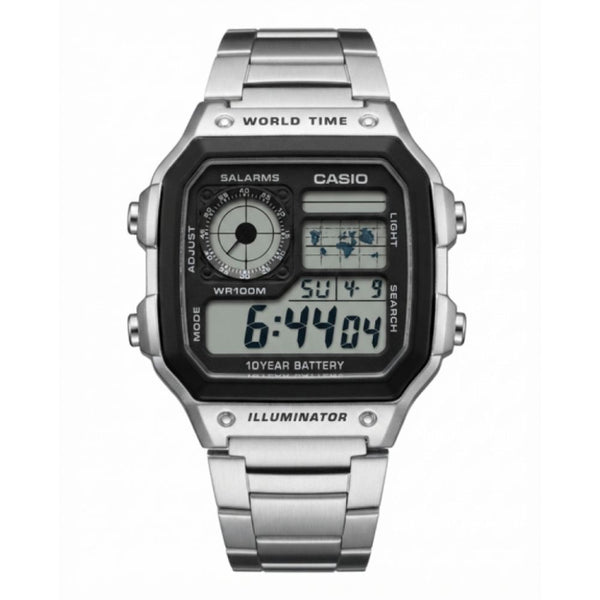 Casio AE-1200 Illuminato.r Silver Chain