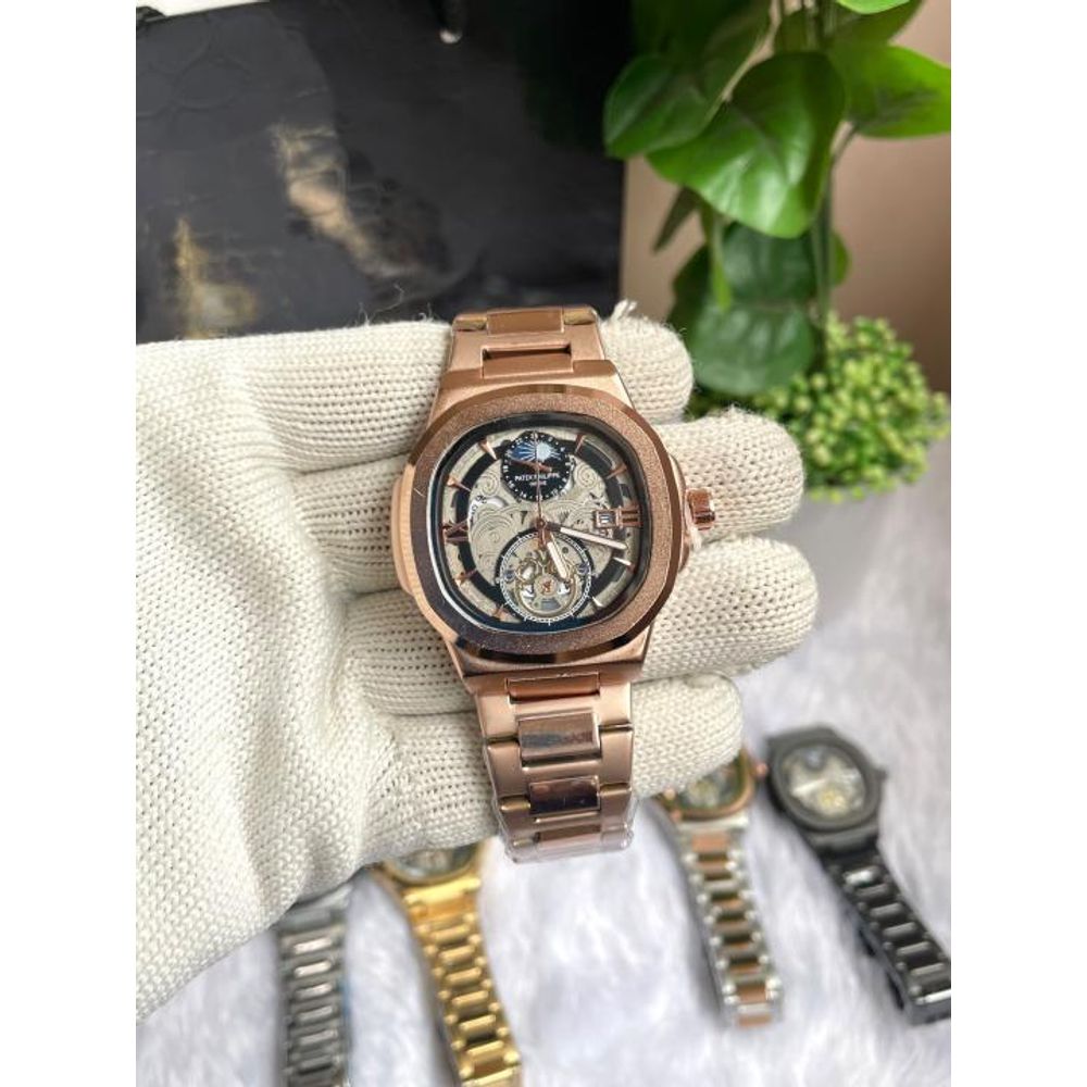 PATEK PHILIIPPE SUN COPPER BLACK DIAL AT456