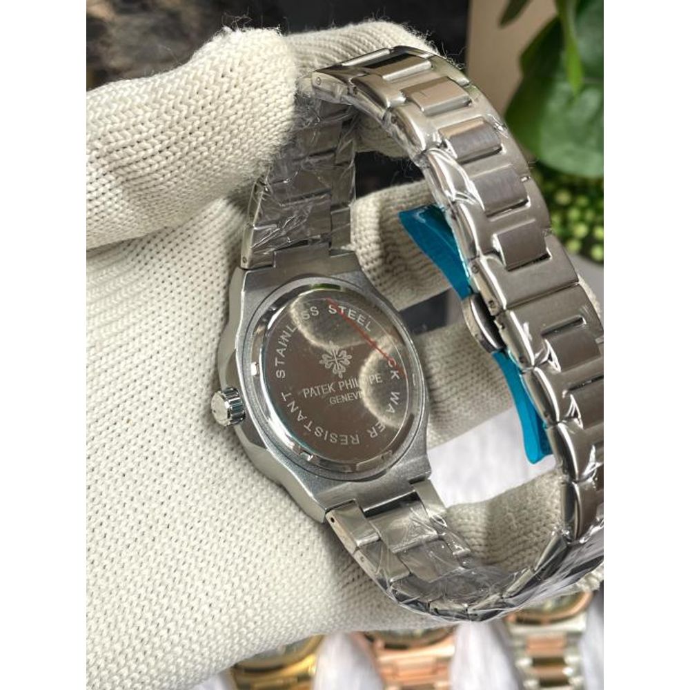 PATEK PHILIIPPE SUN SILVER BLACK DIAL AT456