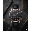 Cartire Baloon Leather Chronograph Black Copper Black Dial