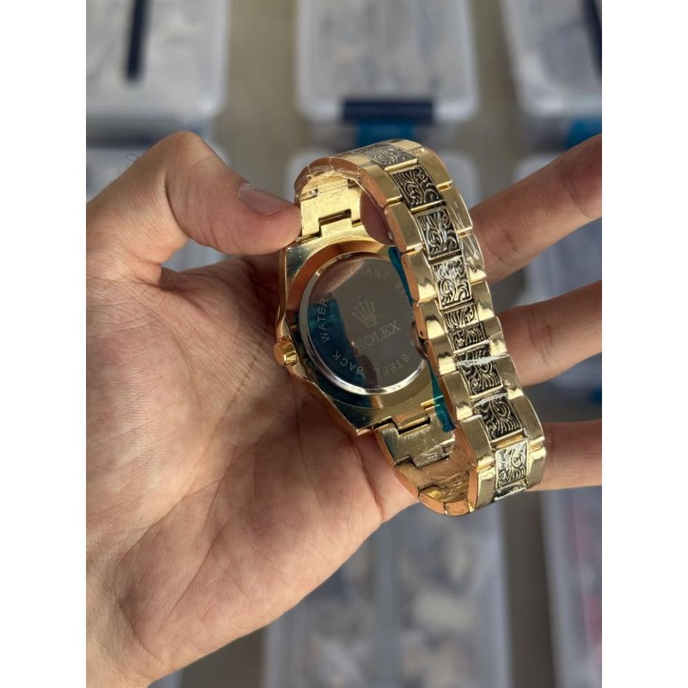 Rollex Vintage Gold Blue Quartz