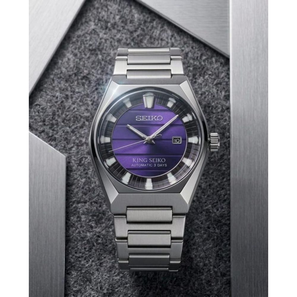 King Seiko Vanac  Silver Purple Black  Dial