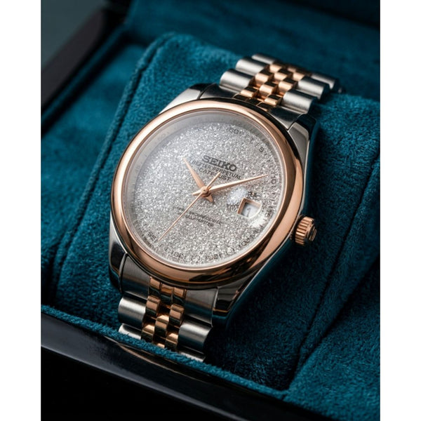 Seiko Galaxy Oyster Perpetual Date Just Two Tone Silver Dial