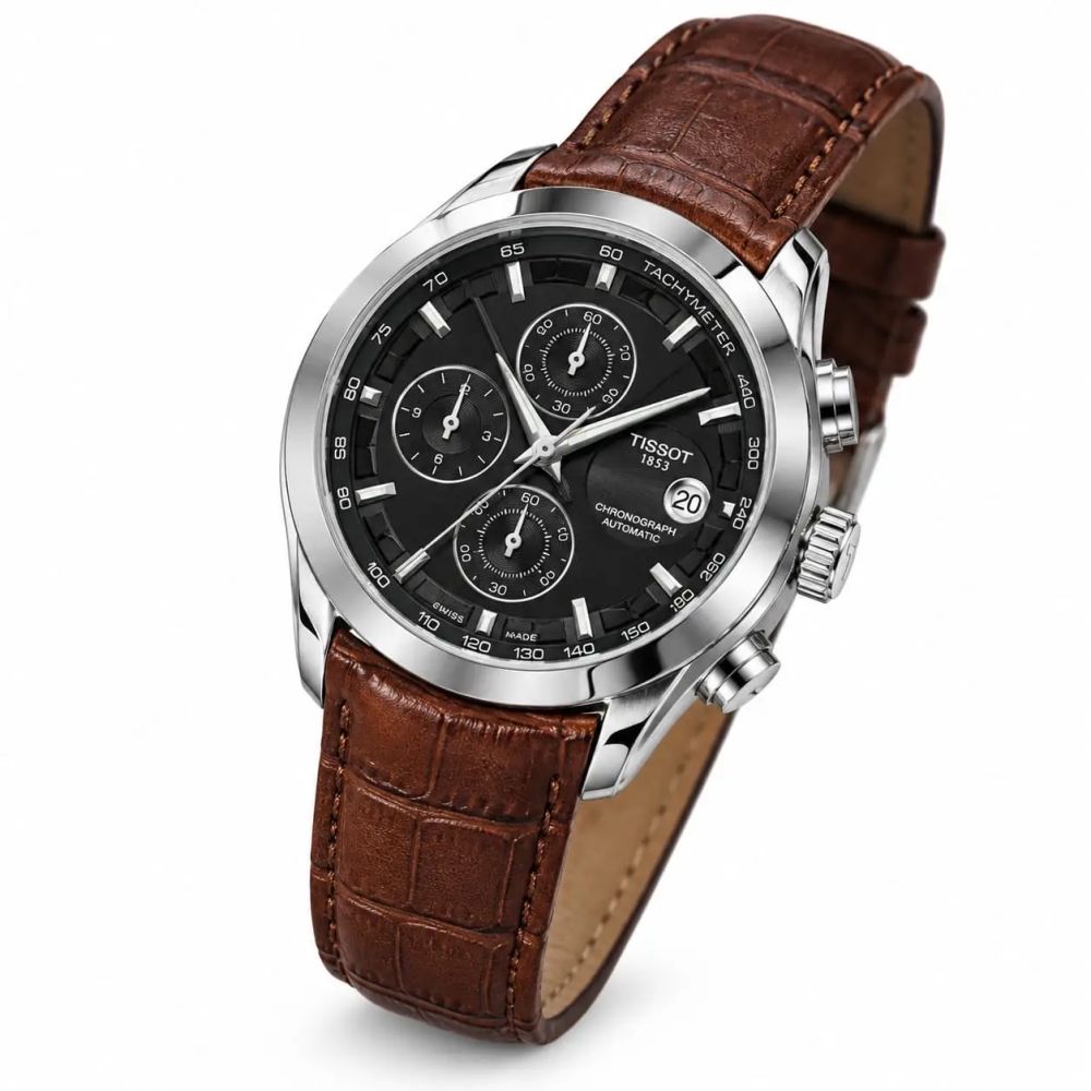 Tisso_t 1853 Couturier Leather Chronograph 228