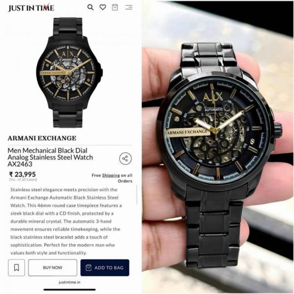 ARRWA%! EXCHAGE GUNMETAL HAMPTON AUTOMATIC 1151