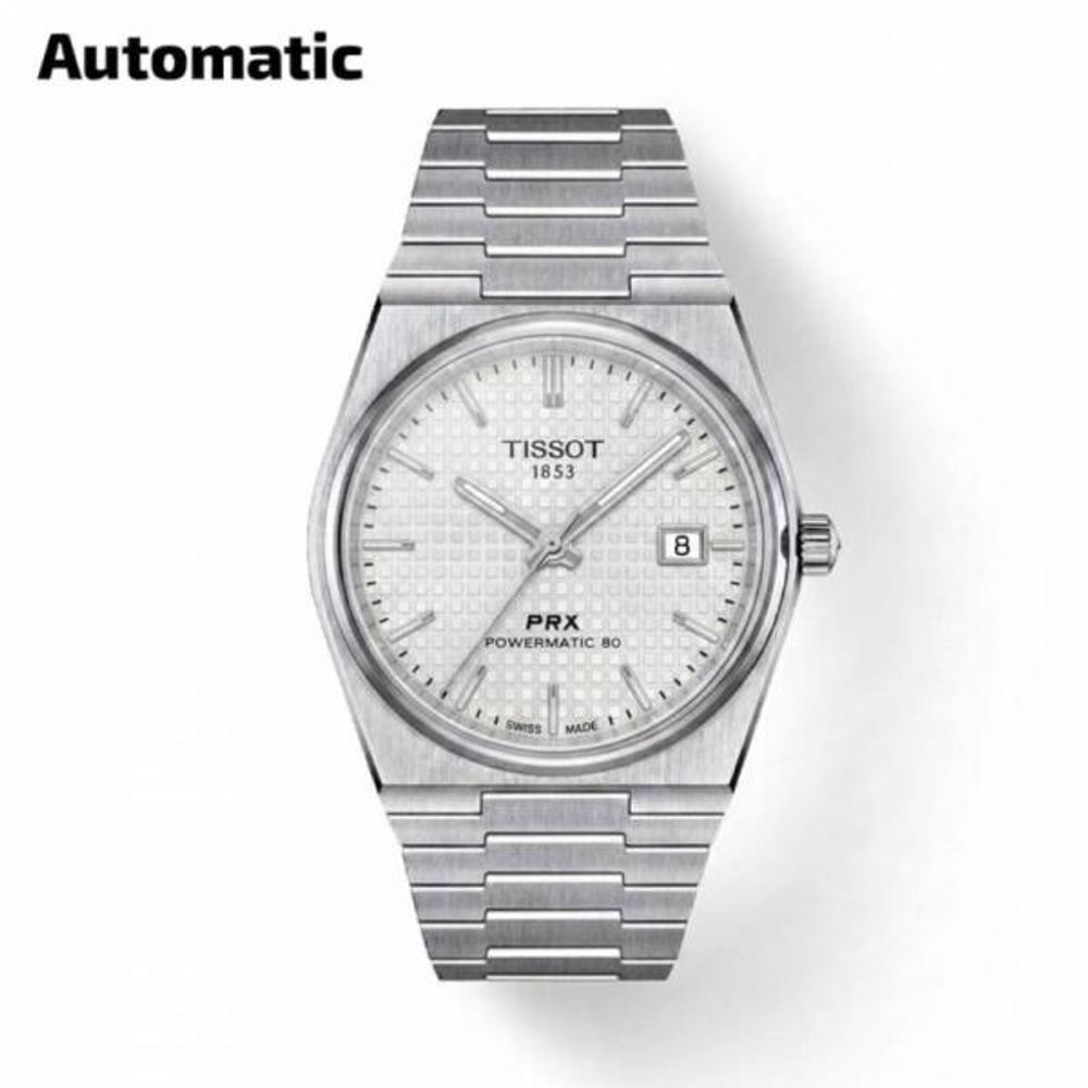 Tissoo_t 1853 Prx Automatic Top Quality silver white