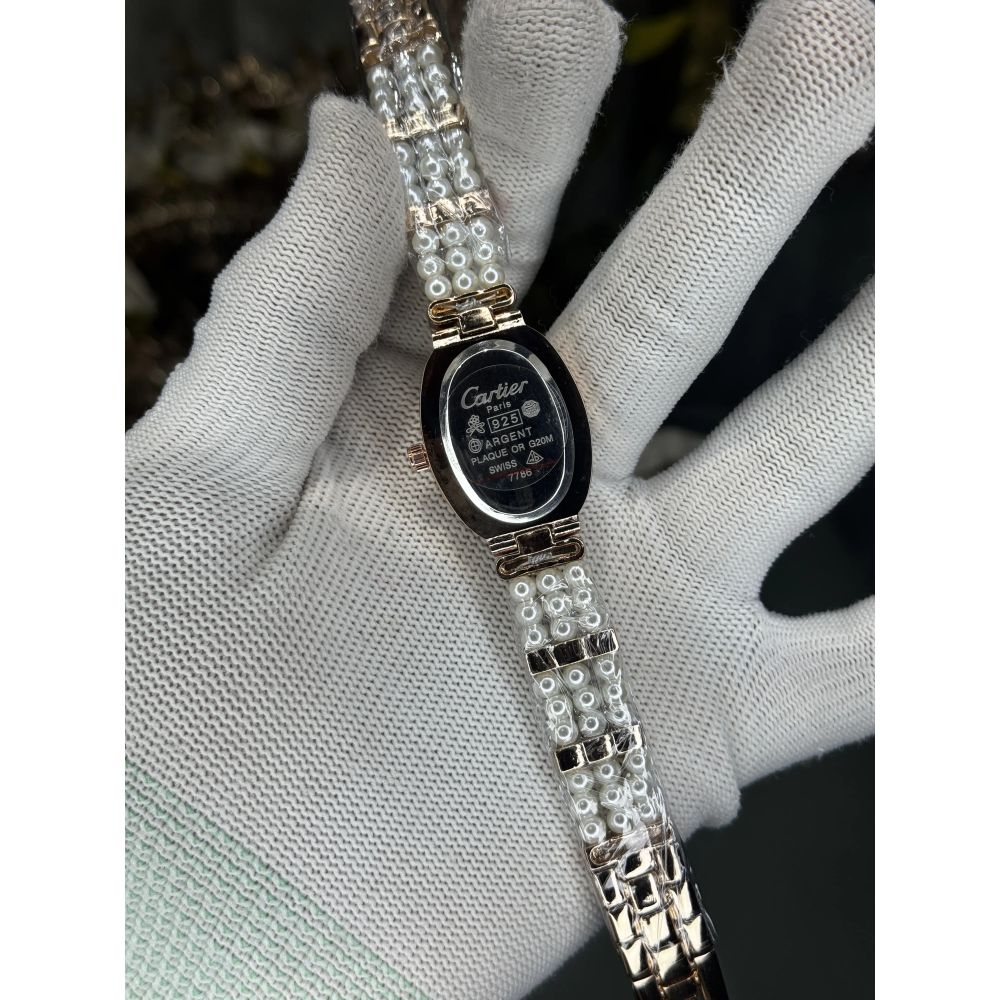 Cartie r Pearls Rose Gold Black Premium Watch