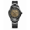 FOSSIIL SKELETON AUTOMATIC HEAVY QUALITY BLACK SILVER  783