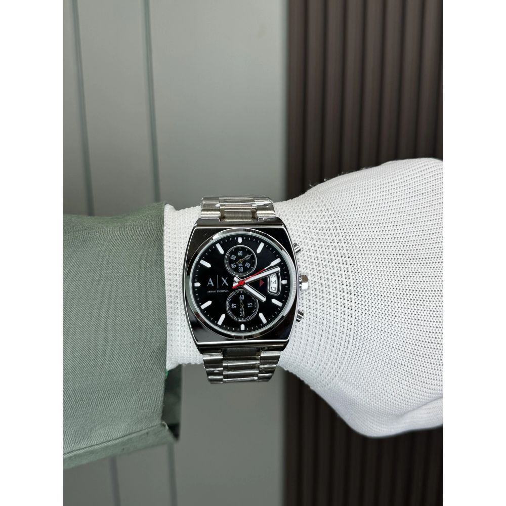 Arman i Exchange Oliver Silver Black Metal Premium Watch