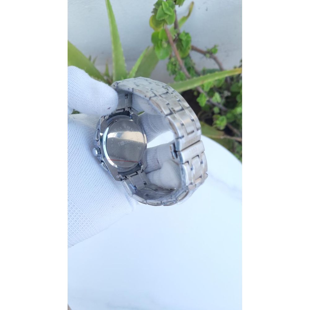 TISOT COUTURIER CHRONO SILVER WHITE DIAL AT386