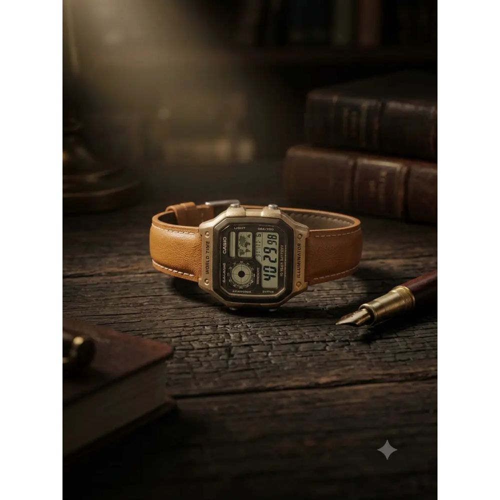 CASIO YOUTH ROSEGOLD BROWN