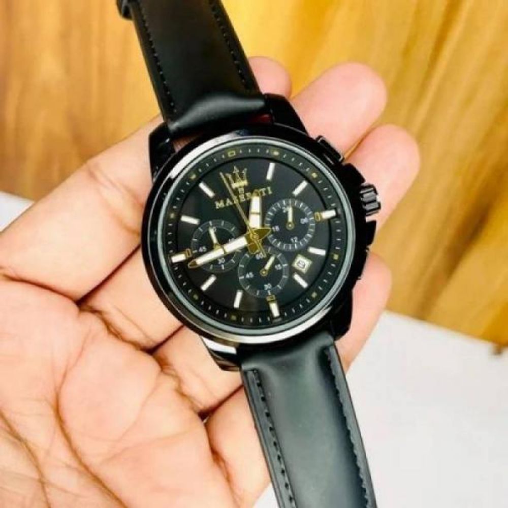 Maserati Chronograph 1st Quality Full Black WC-123