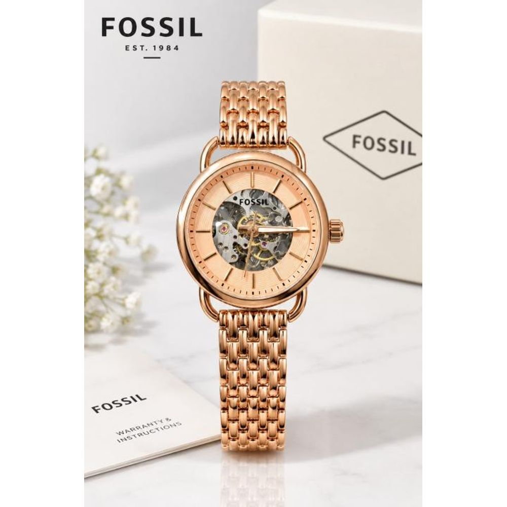 Fosil_Women_Automatic_Machine_Rosegold