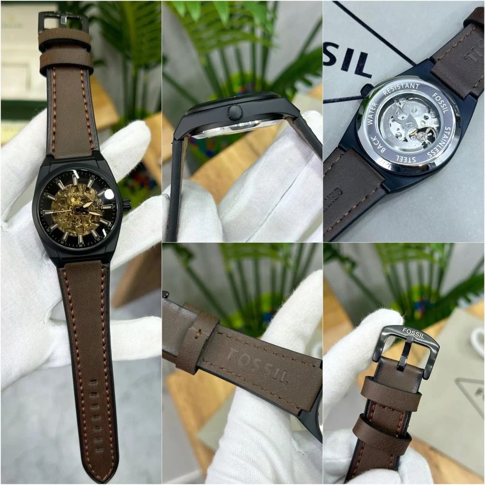 FOSSIL EVERETT LEATHER AUTOMATIC