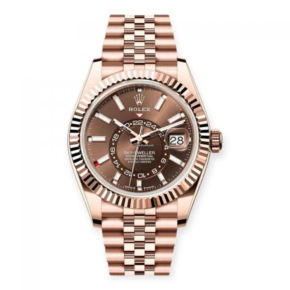 Role ex  oyster perpetual Sky Dweller rose rose 107.