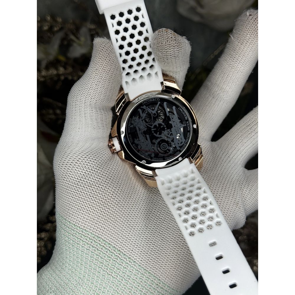 Jacob&Co. Ram Copper White Diamond Premium Quartz Watch