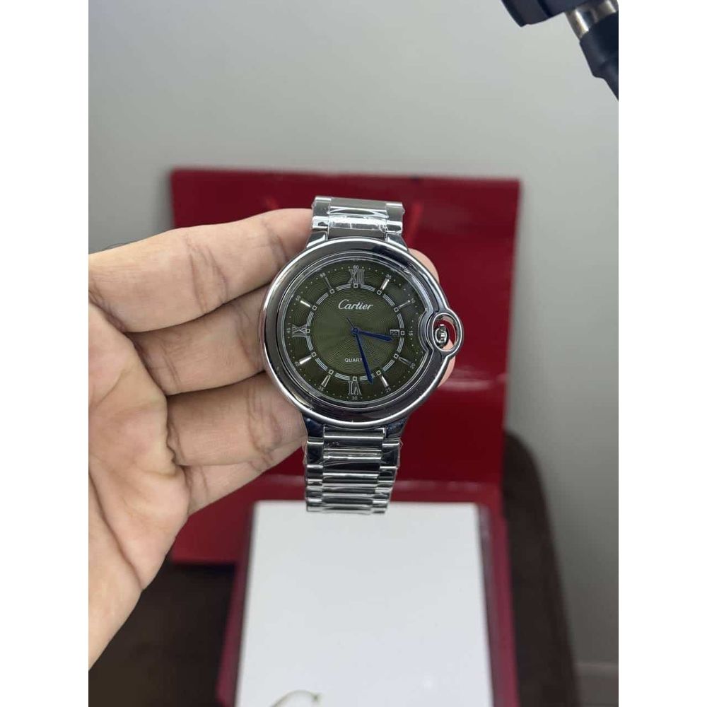 Cartie r Ballon Green Metal Quartz Premium Watch