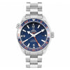 Omegg_a Seamaster Planet Ocean 600M silver blue and red