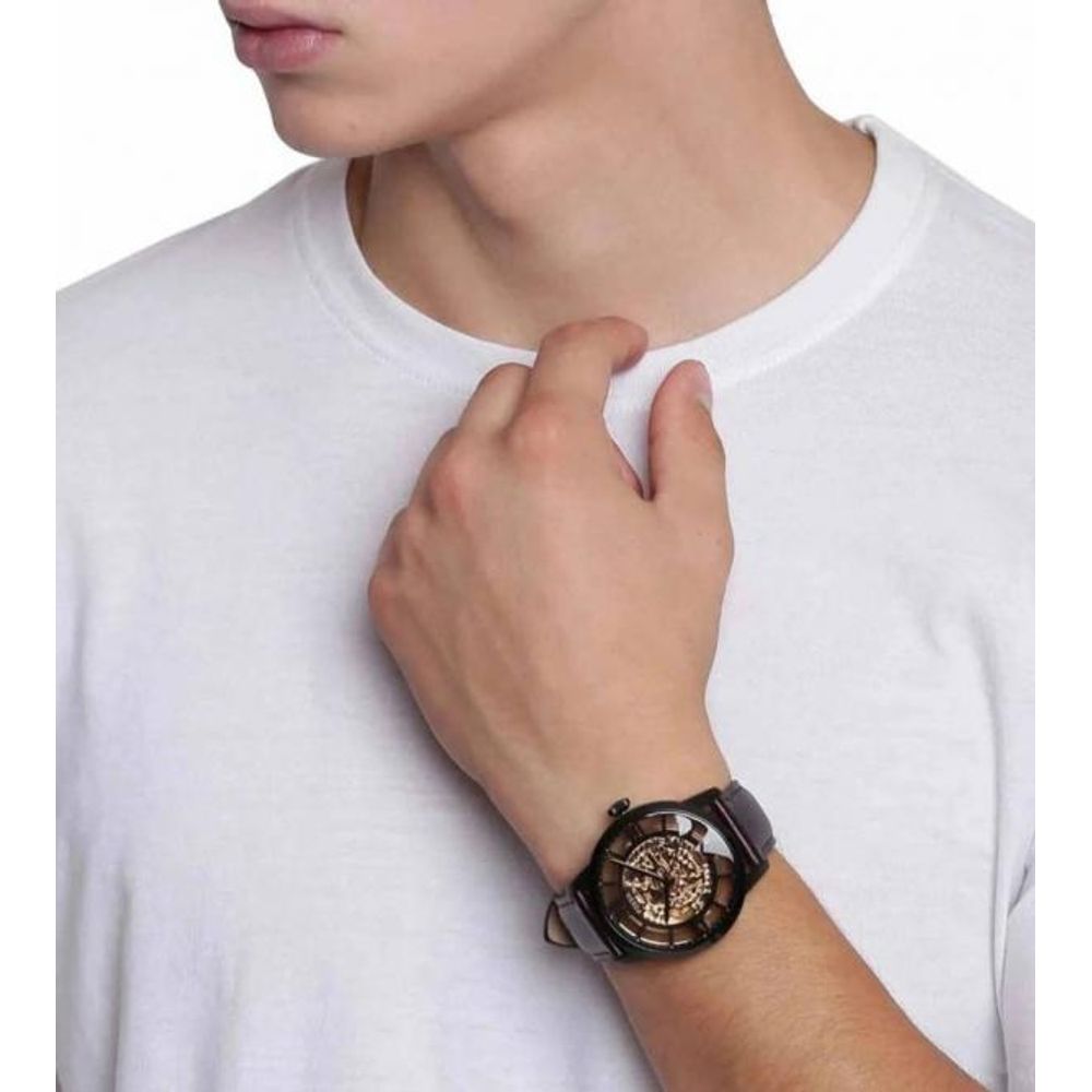 Fossii_l Townsman Brown-Black Automatic