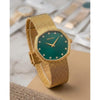Seiko Slim Unisex Gold Green