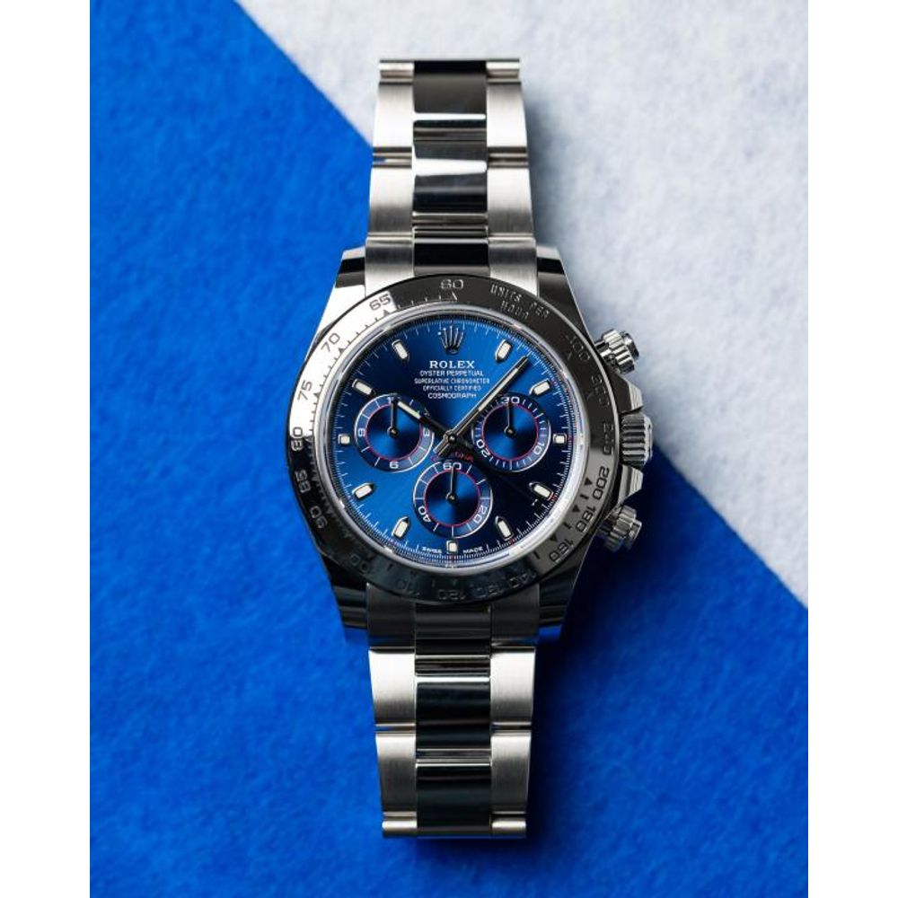 Rolee_x Oyster Perpetual Daytona Chosmograph Silver-Blue