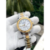 Rollex Yachtmaster Two Tone White Dial Sweep Movement AT464